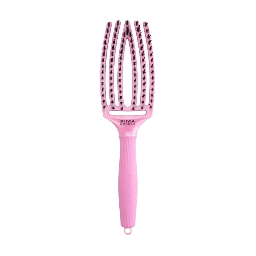 Щітка для волосся Olivia Garden Fingerbrush Care Iconic Boar &amp; Nylon, Celestial Pink, 1 шт